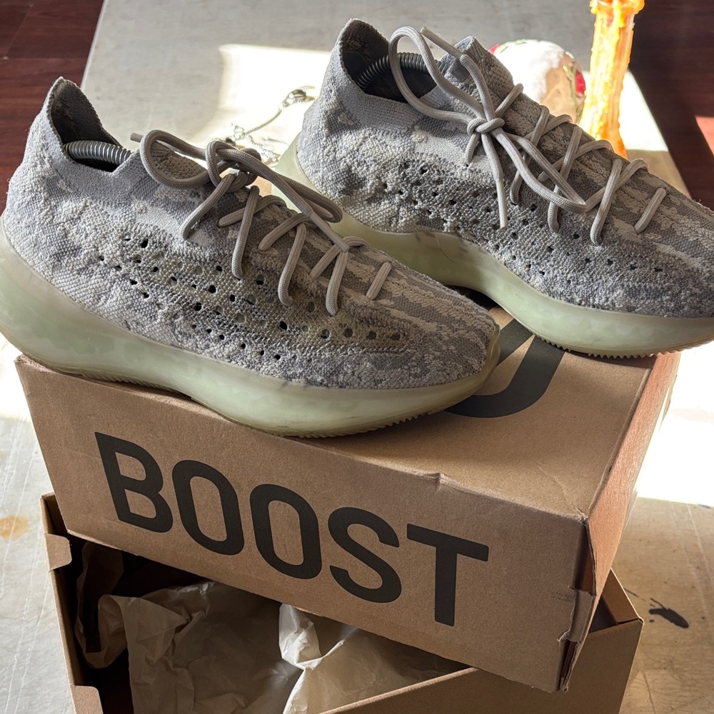 Yeezy Boost 380 Men’s Grey Knit Sneakers